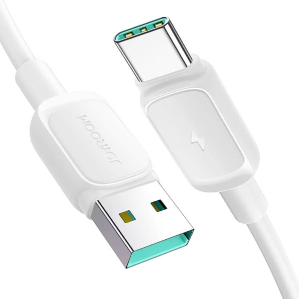 USB-A To USB-C Καλώδιο Joyroom Multi-Color Series A14, 30w, 3a, 1.2m, White - Image 3