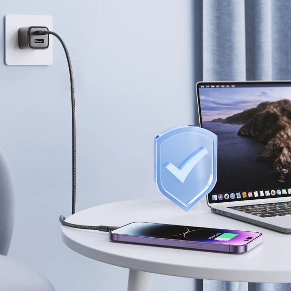 USB-C To Lightning Καλώδιο Joyroom Surpass Series A11, 20w, 2.4a, 1.2m, Black - Image 4