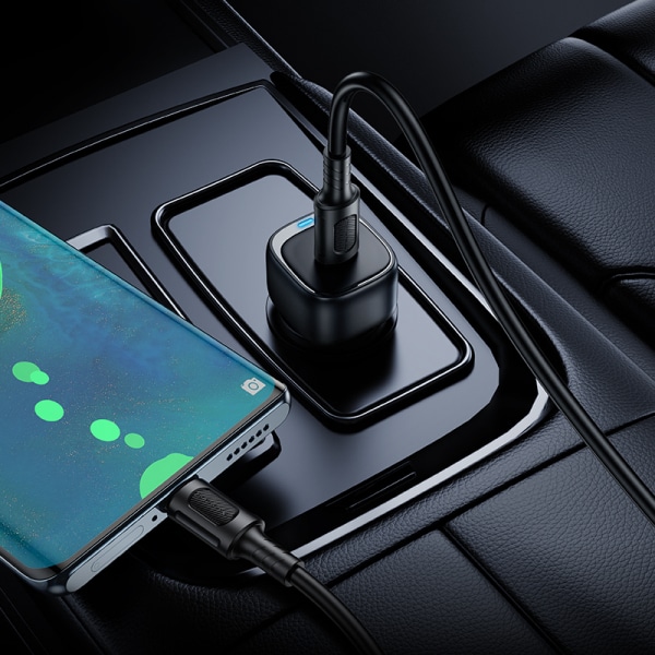 Car Charger Borofone Bz34a Cloud, 20w, 3a, 1 X USB-C, Black - Image 4