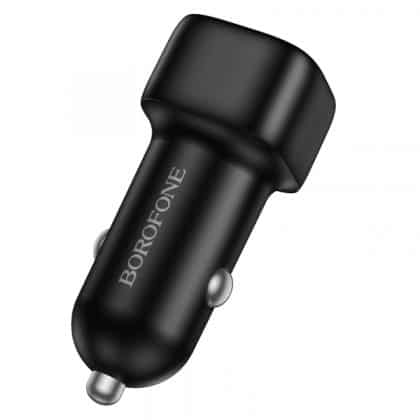 Car Charger Borofone Bz34b Cloud, 38w, 3a, 1 X USB-A - 1 X USB-C, Black