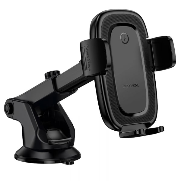 Wireless Car Charger Borofone Bh223 Follower, 15w, 1.67a, Black - Image 3
