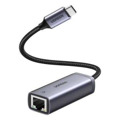 Ethernet Adapter Ugreen Cm483, Rj45, USB-C, Grey