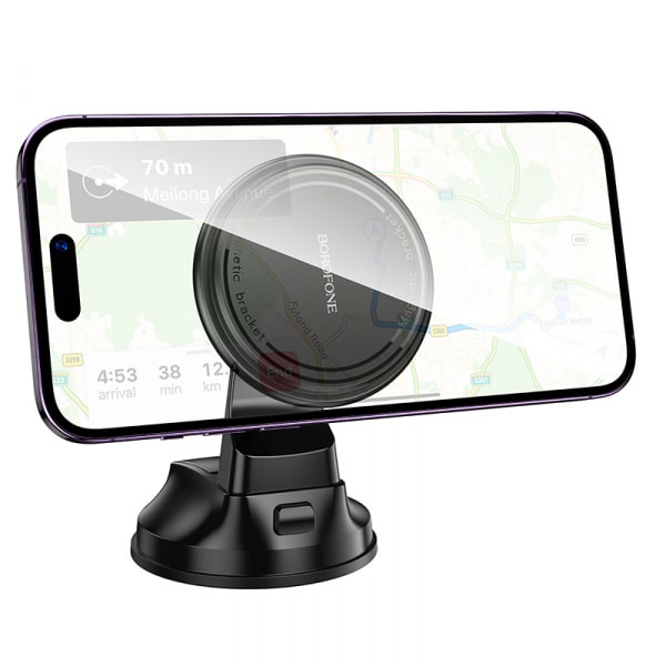 Magnetic Car Holder Borofone Bh136 Parker, 4.5inch - 7inch, Black - Image 4