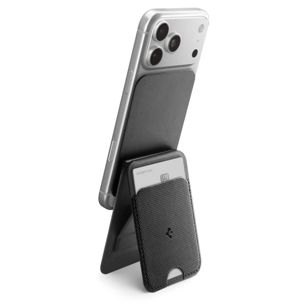 Spigen S314-3 Slim Fold Tripod Magsafe Universal Magnetic Card Holder Black - Image 11