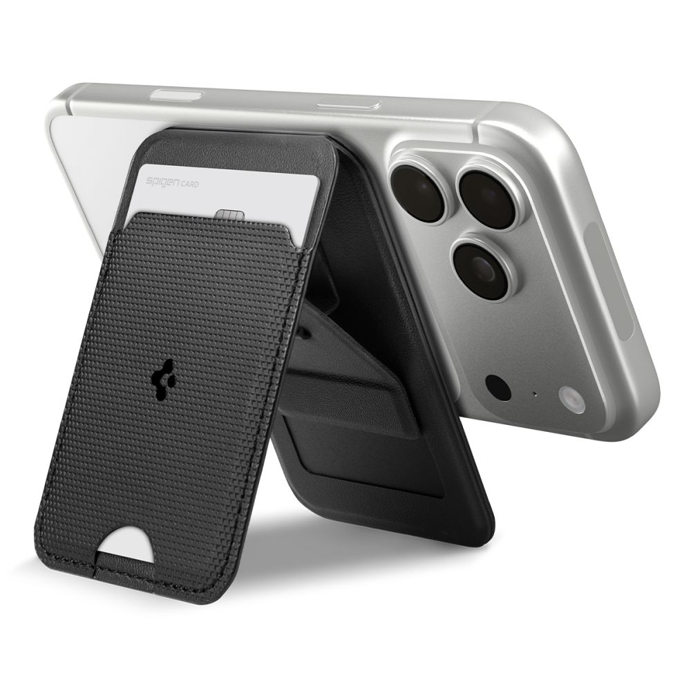 Spigen S314-3 Slim Fold Tripod Magsafe Universal Magnetic Card Holder Black - Image 12
