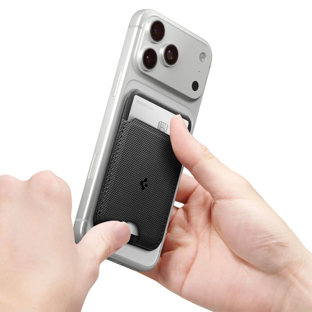 Spigen S314-1 Slim Fold Tripod Magsafe Universal Magnetic Card Holder Black - Image 12