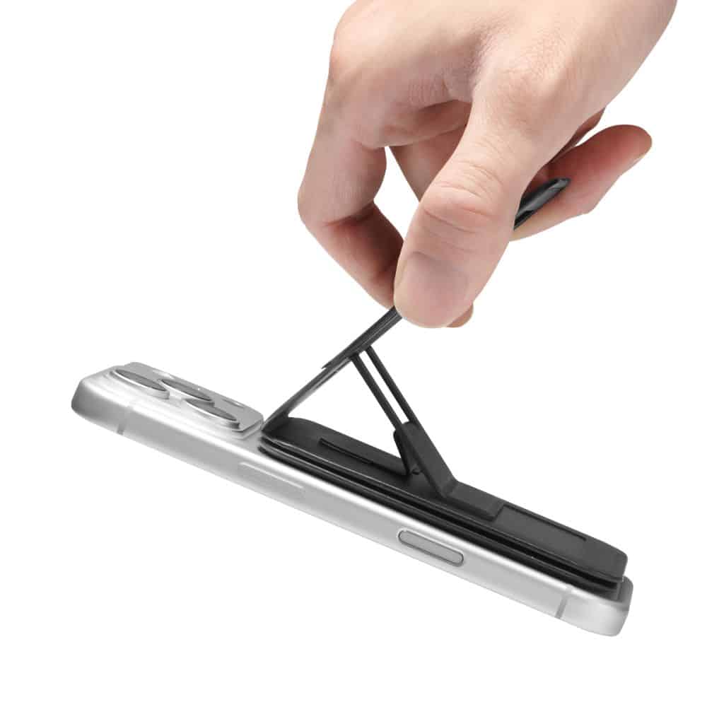 Spigen S314-3 Slim Fold Tripod Magsafe Universal Magnetic Card Holder Black - Image 13
