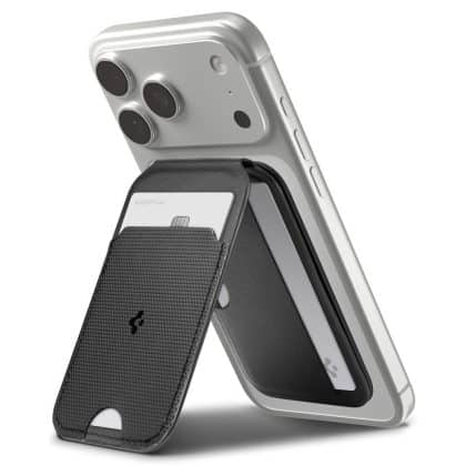 Spigen S314-2 Slim Fold Tripod Magsafe Universal Magnetic Card Holder Black