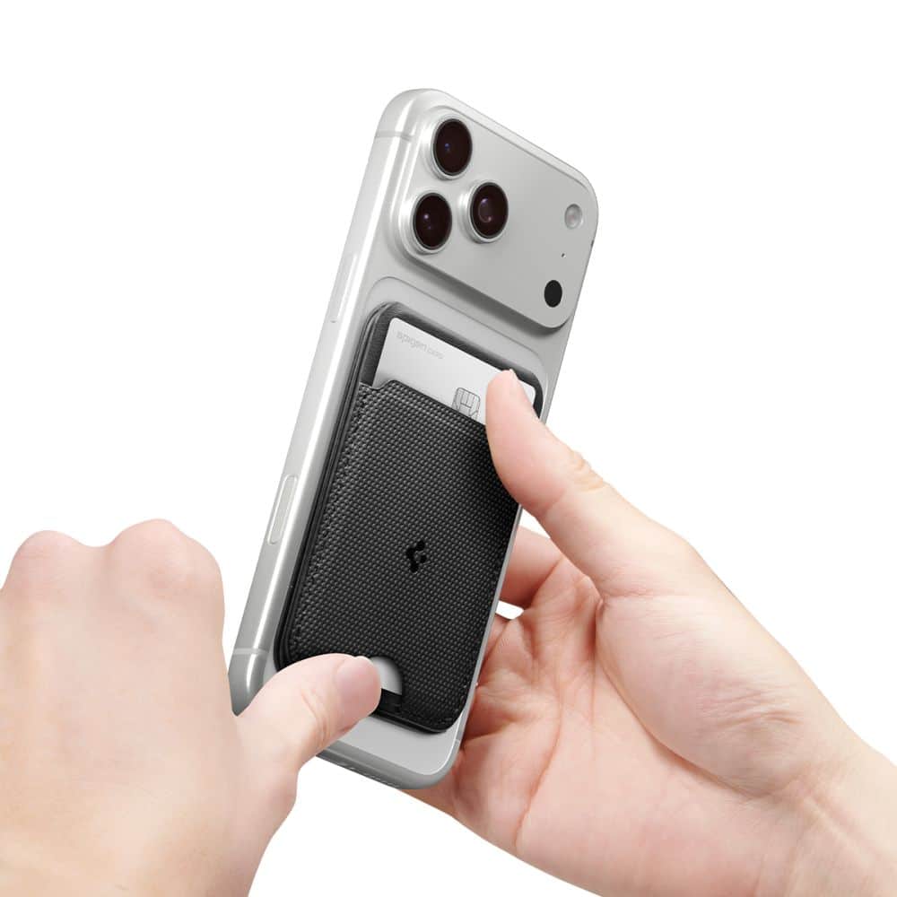 Spigen S314-3 Slim Fold Tripod Magsafe Universal Magnetic Card Holder Black - Image 14