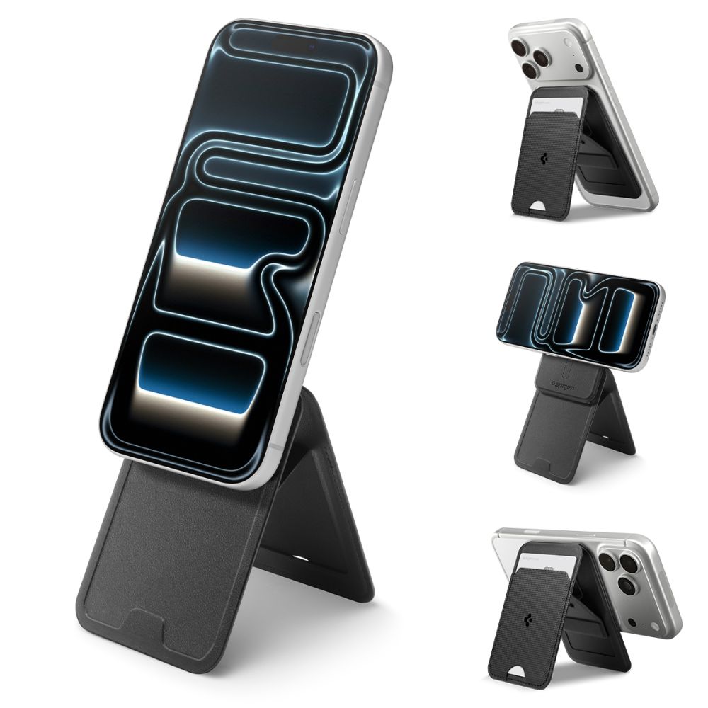 Spigen S314-3 Slim Fold Tripod Magsafe Universal Magnetic Card Holder Black - Image 15
