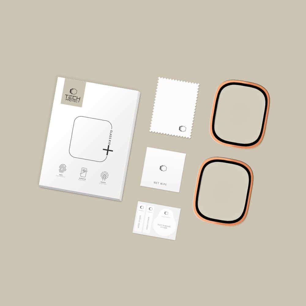Σκληρυμένο γυαλί Tech-Protect Glass Ring 2-Pack Apple Watch Ultra 1 / 2 / 3 (49 Mm) Cosmic Orange - Image 5