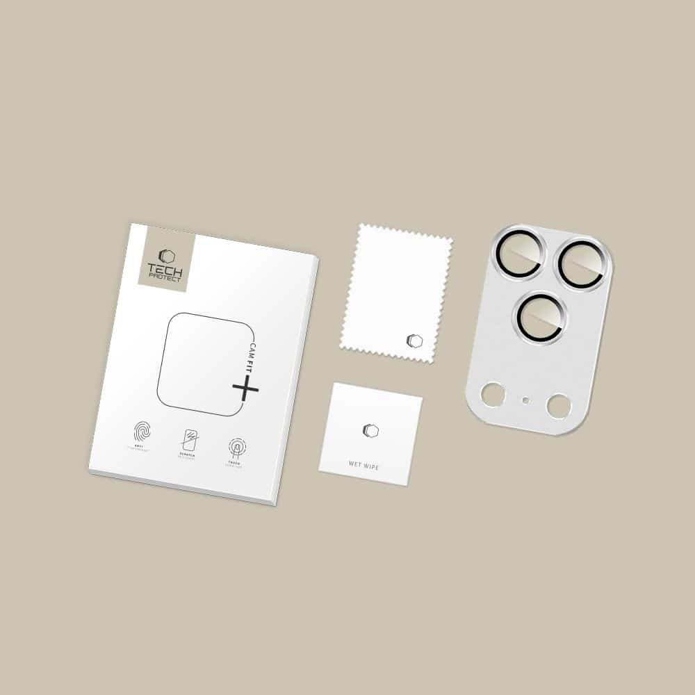 Προστατευτικό κάμερας Tech-Protect Camfull Fit+ iPhone 17 Pro Max Silver - Image 4