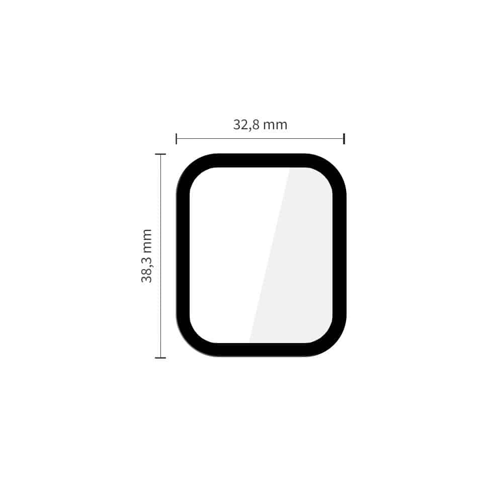 Υβριδικό γυαλί Tech-Protect Glass Flex+ 2-Pack Apple Watch 4 / 5 / 6 / Se 1 / 2 / 3 (40mm) Black - Image 2