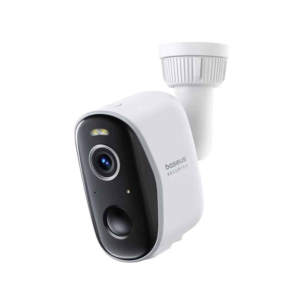 Baseus - Outdoor Camera Security N1 Plus (s0ty002131) - 2k, 16gb, 2 Camera Kit, Two-Way Talk, Night Vision, Ip67 - Moon White - Image 6