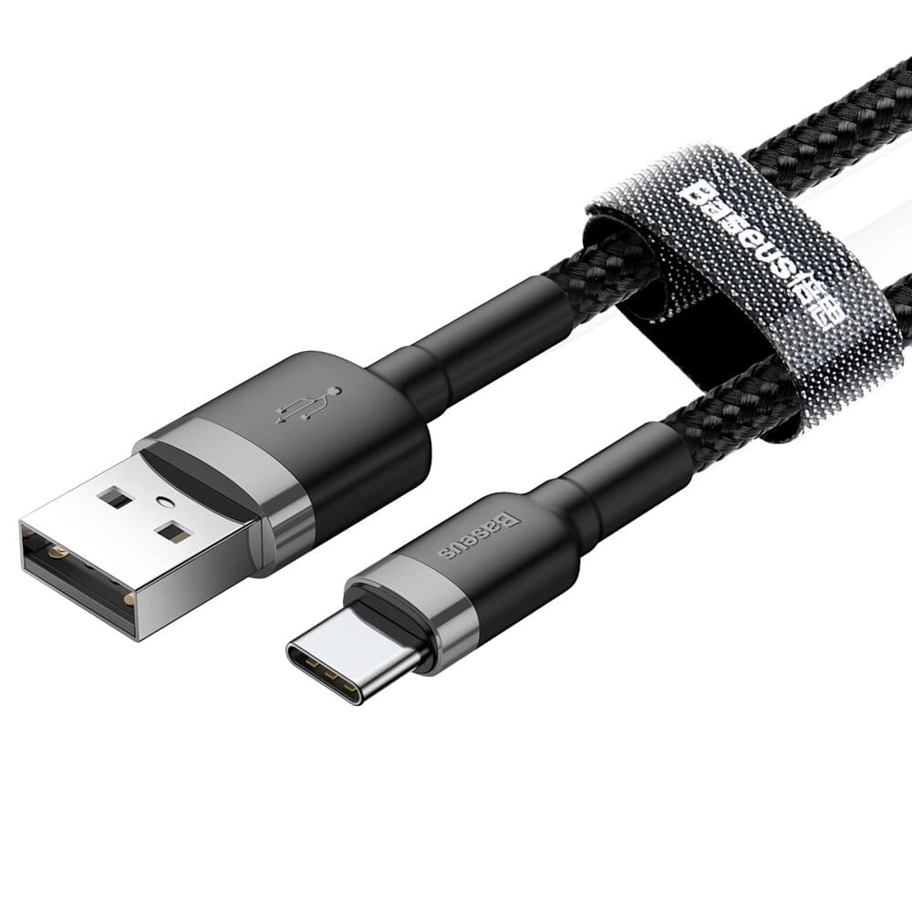 Baseus Cafule USB Type-C Καλώδιο 100cm Grey/Black - Image 4
