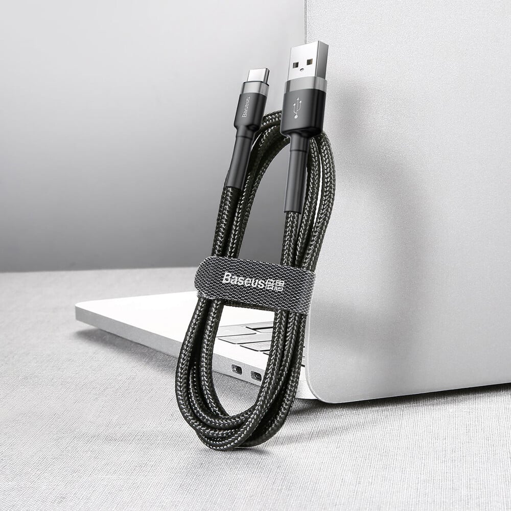 Baseus Cafule USB Type-C Καλώδιο 100cm Grey/Black - Image 6