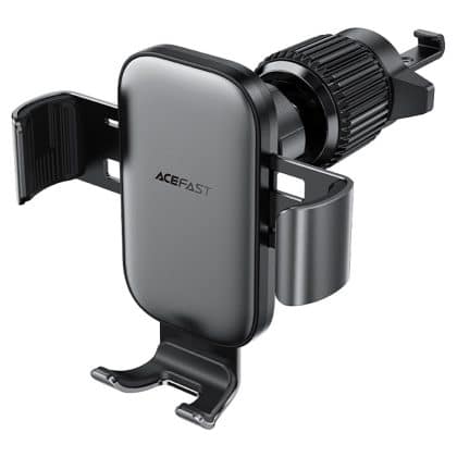 Acefast - Gravity Car Holder (d38) - For Air Vent, Stable Gravity Grip, Adjustable, Non-Slip, Universal - Metal Gray