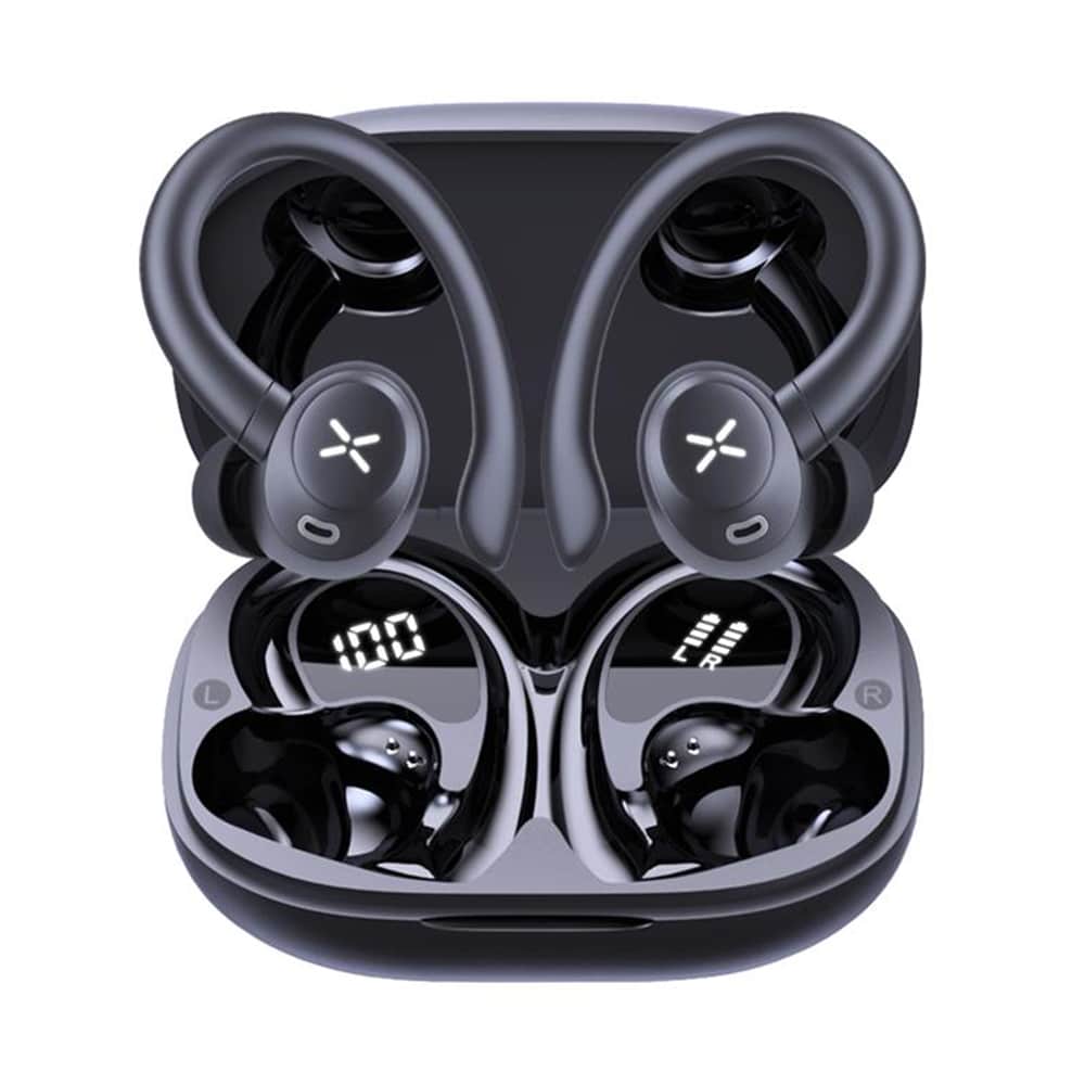 Techsuit - Premium Wireless Earbuds Airtune 100 (cw4) - Bluetooth V5.4, 400mah, Ipx4 - Black - Image 5