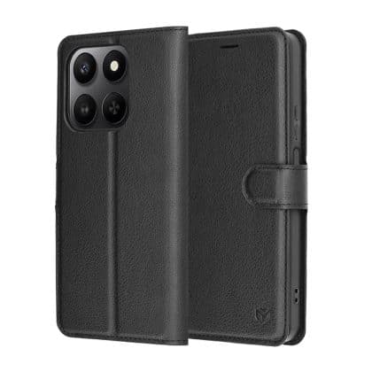 Techsuit - Leather Folio - Honor 400 Smart 5g / 400 Smart 4g / X7d 4g - Black