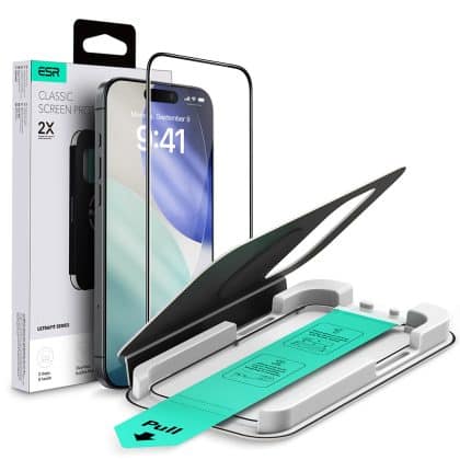 ESR - Tempered Glass Ultrafit - Iphone 17 Pro Max - Black