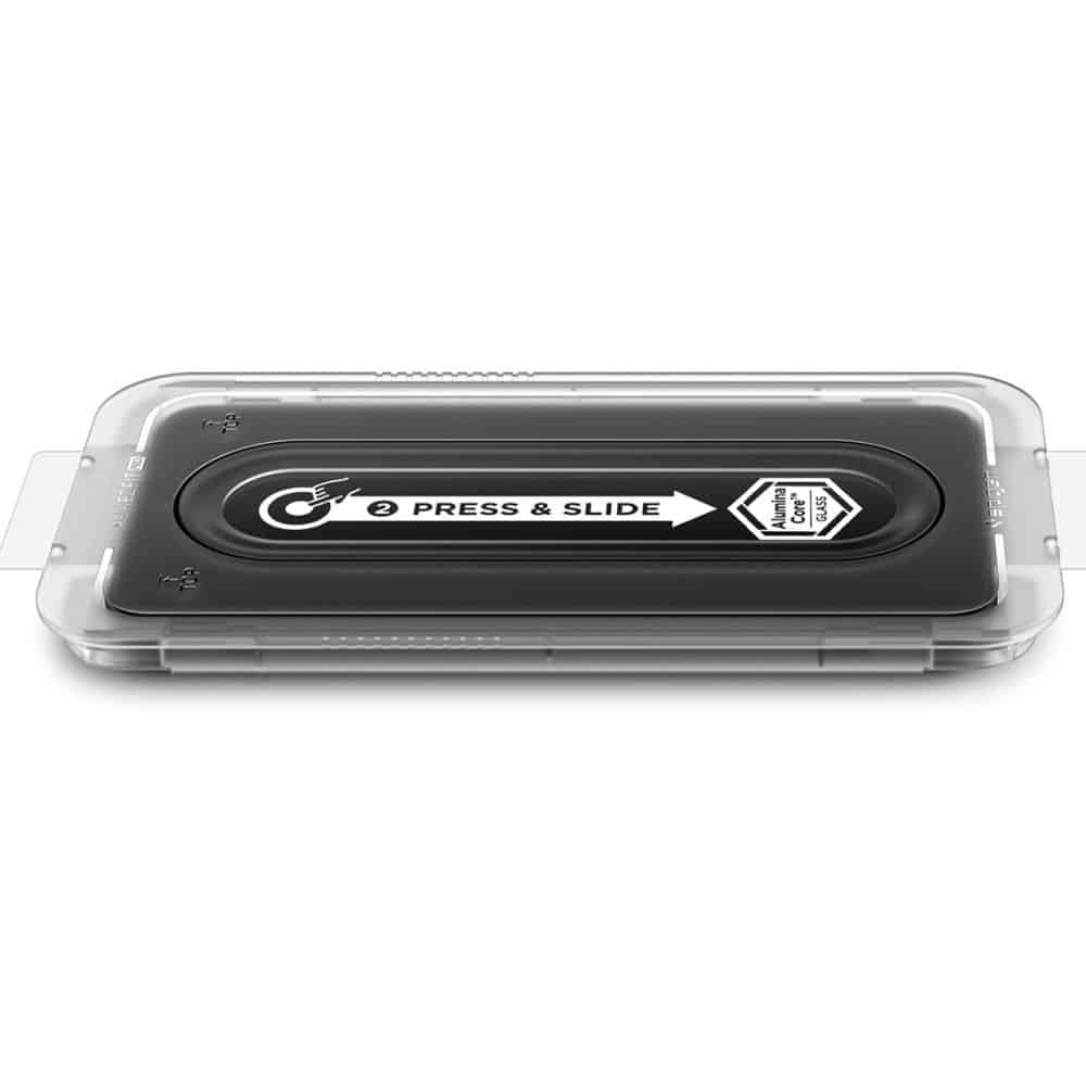 Spigen - Glas.tr Ez-Fit Pro Hd (2 Pack) - Samsung Galaxy S25 Fe - Clear - Image 7