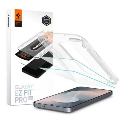 Spigen - Glas.tr Ez-Fit Pro Hd (2 Pack) - Samsung Galaxy S25 Fe - Clear