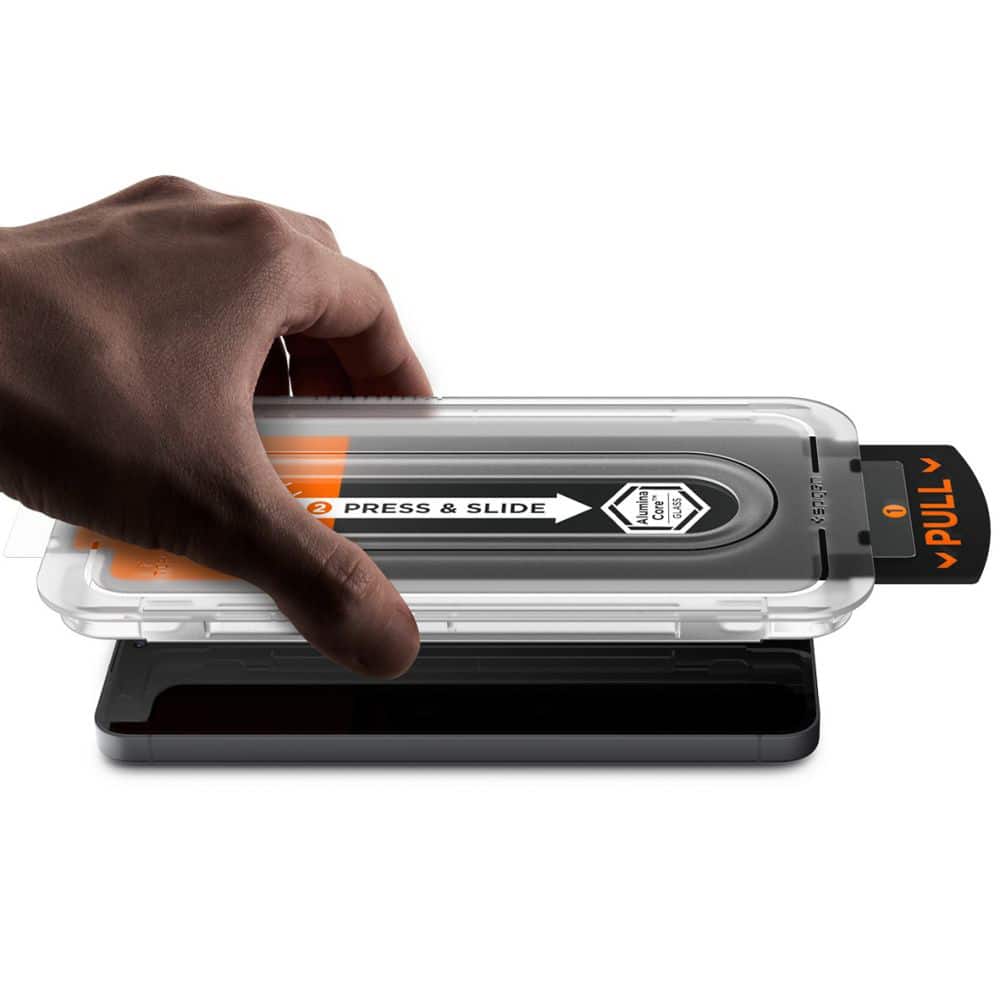 Spigen - Glas.tr Ez-Fit Pro Hd - Samsung Galaxy S25 Fe - Clear - Image 4
