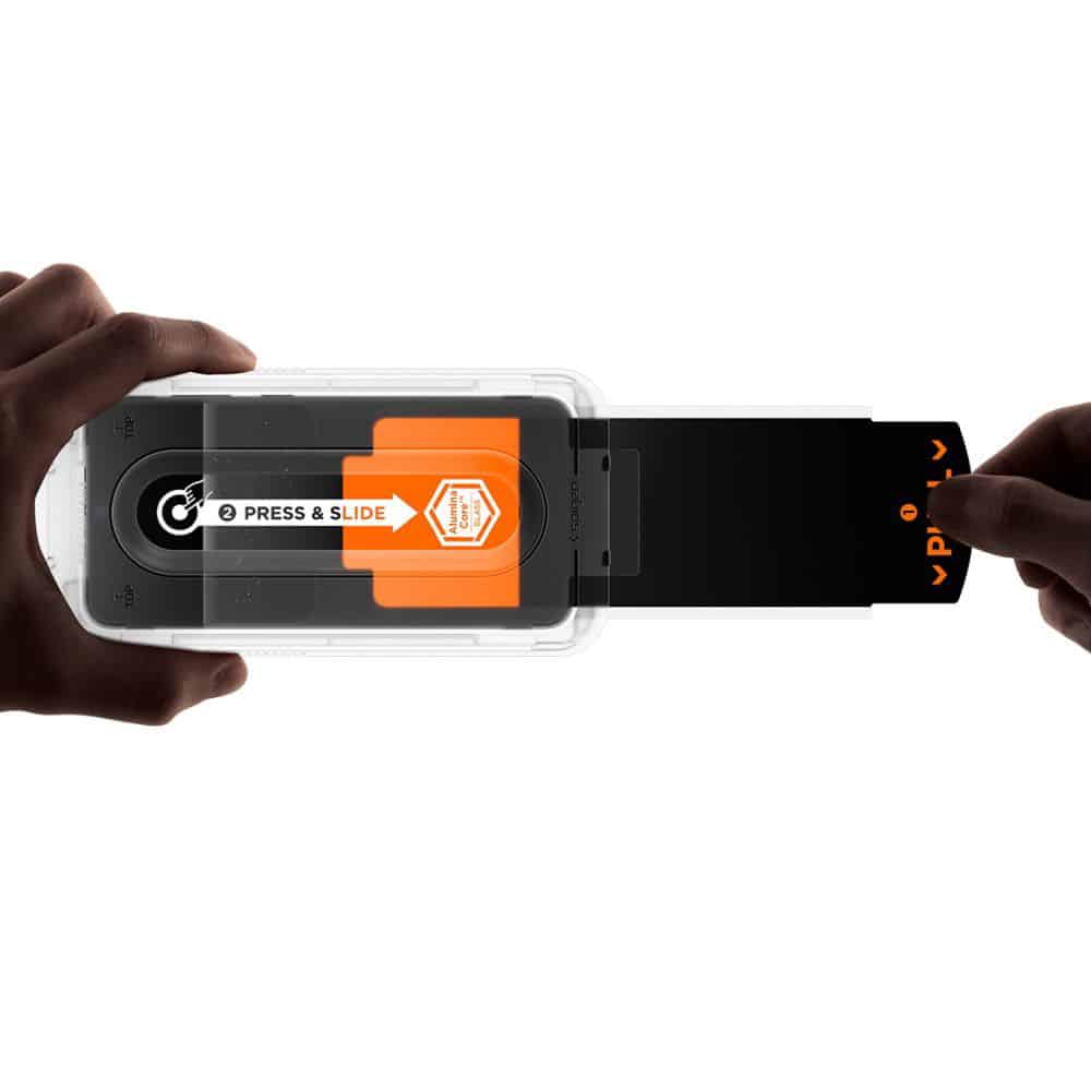 Spigen - Glas.tr Ez-Fit Pro Hd - Samsung Galaxy S25 Fe - Clear - Image 6