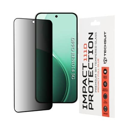 Techsuit - 111d Privacy Full glue - Oppo Reno14 - Black