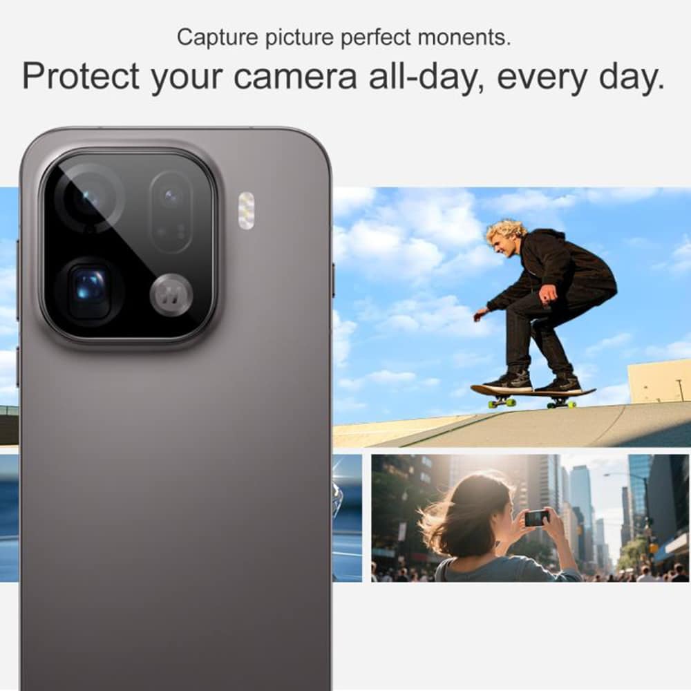 Techsuit - Full Camera Glass - Oppo Find X9 Pro - Black - Image 3