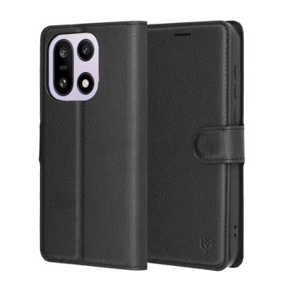 Techsuit - Leather Folio - Oneplus 15 - Black