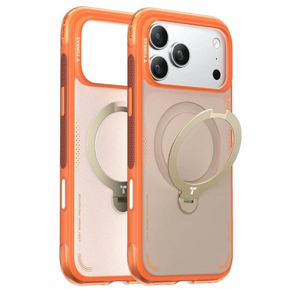 Torras - Ostand Spin Air Series - Iphone 17 Pro - Horizon Orange - Image 2