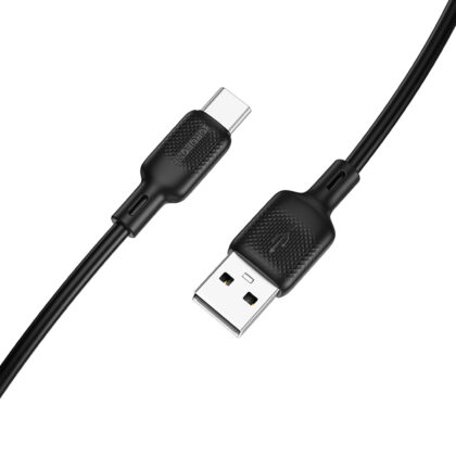 Usb-A To Usb-C Καλώδιο Borofone Bx113 Lenny, 18w, 3a, 1m, Black