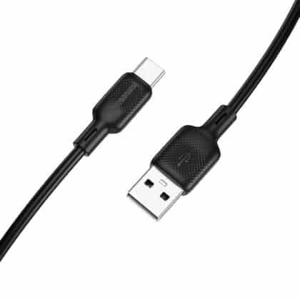 Usb-A To Usb-C Καλώδιο Borofone Bx113 Lenny, 18w, 3a, 2m, Black