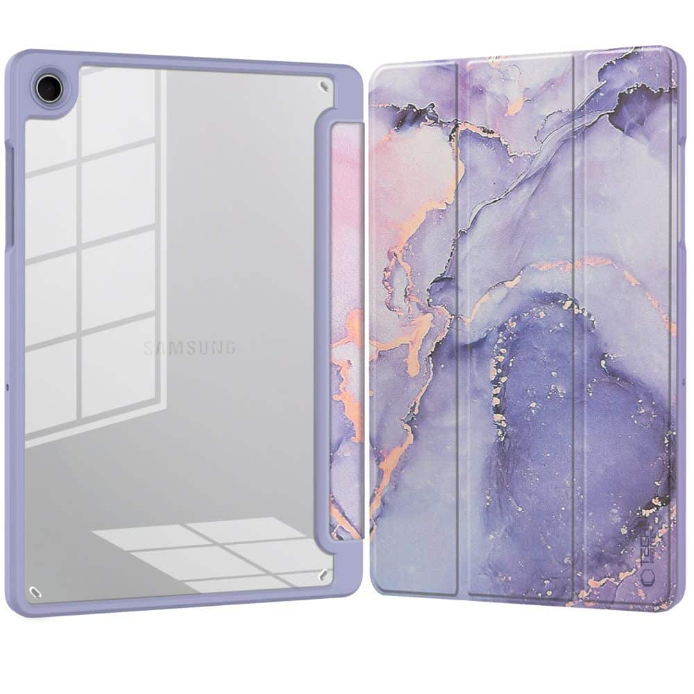 Tech-Protect Sc Pen Hybrid Galaxy Tab A9 / A11 8.7 X110 / X115 / X133 / X135 Violet Marble - Image 2