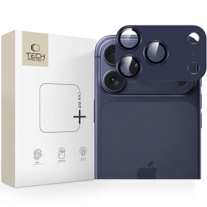 Προστατευτικό κάμερας Tech-Protect Camfull Fit+ iPhone 17 Pro Deep Blue