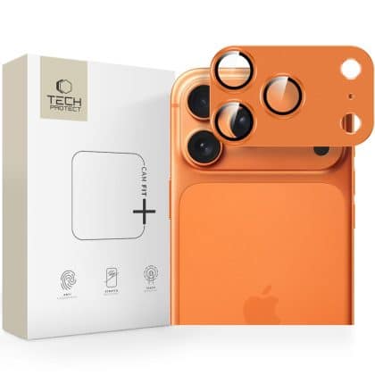 Προστατευτικό κάμερας Tech-Protect Camfull Fit+ iPhone 17 Pro Cosmic Orange