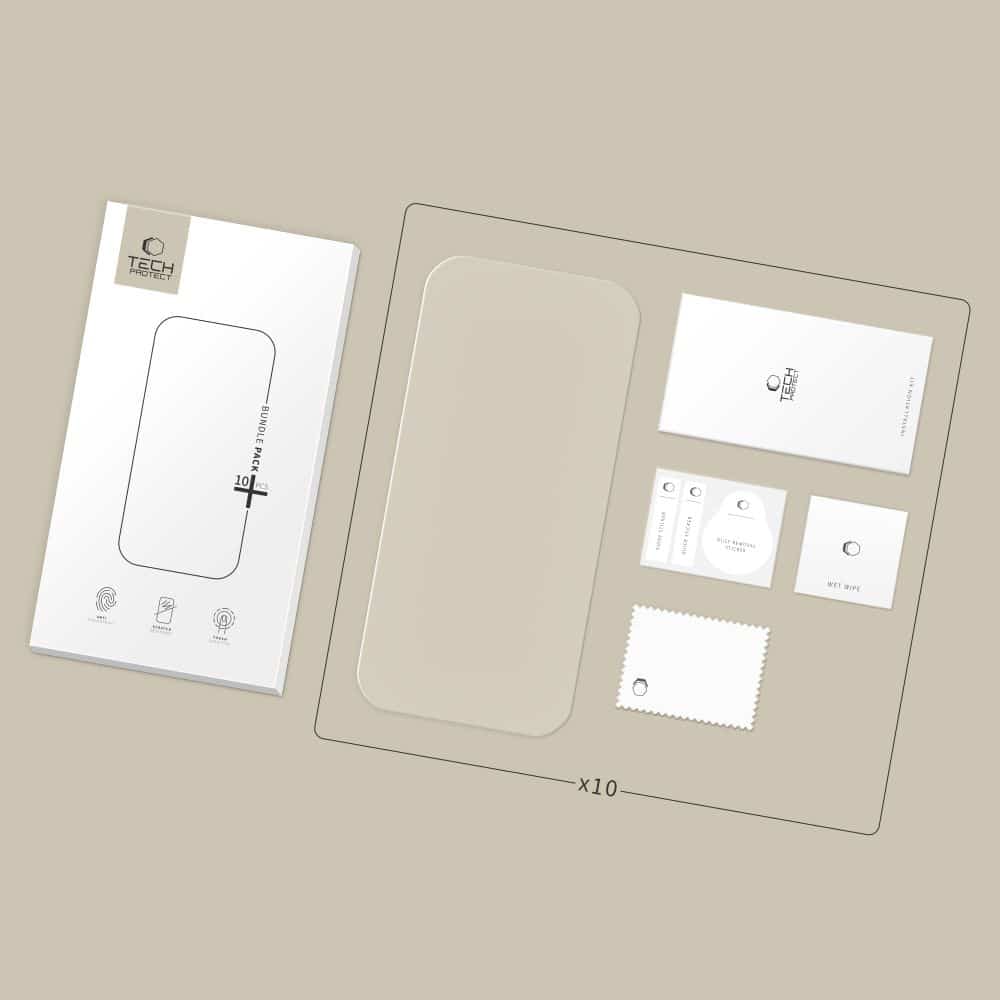 Σκληρυμένο γυαλί Tech-Protect Bundle 10-Pack iPhone 15 Pro Max Clear - Image 7
