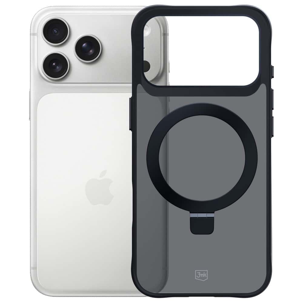 3MK Smoke Case Mag&Stand - θήκη για Apple iPhone 17 Pro - Μαύρο - Image 2