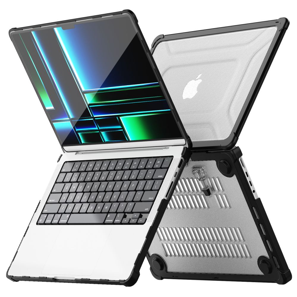 Tech-Protect Smartshell Pro Macbook Pro 14 M1 / M2 / M3 / M4 / M5 2021-2025 Black/clear - Image 3