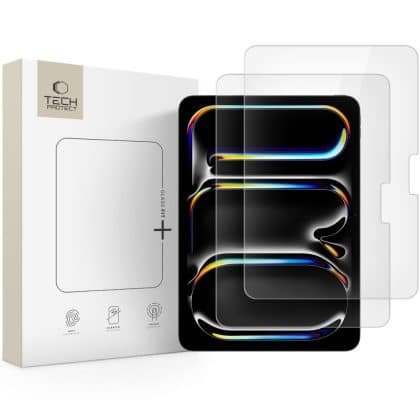 Σκληρυμένο γυαλί Tech-Protect Glass Fit+ 2-Pack iPad Pro 11” 5 / 6 / 2024-2025 Clear