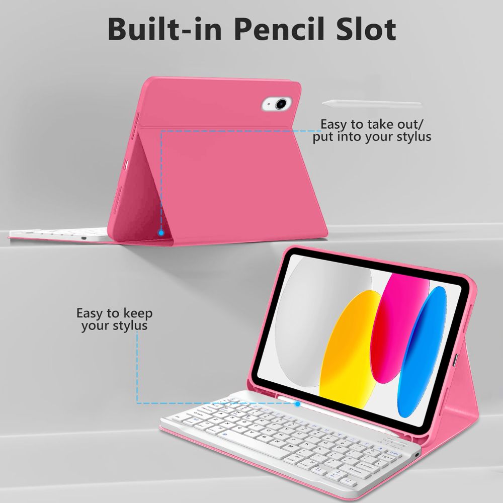 Tech-Protect Sc Pen + Keyboard iPad 10.9” 10 / 2022 / 11” 11 / 2025 Magenta - Image 4