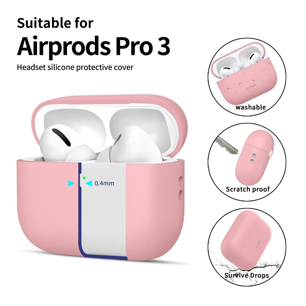 Tech-Protect Silicone Apple Airpods Pro 3 Dusty Pink - Image 4