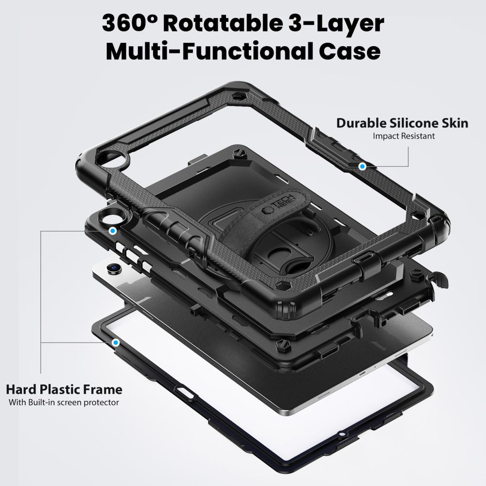 Tech-Protect Solid Galaxy Tab A9+ / A11+ Plus 11.0 X210 / X215 / X216 / X230 / X235 / X236 Black - Image 4