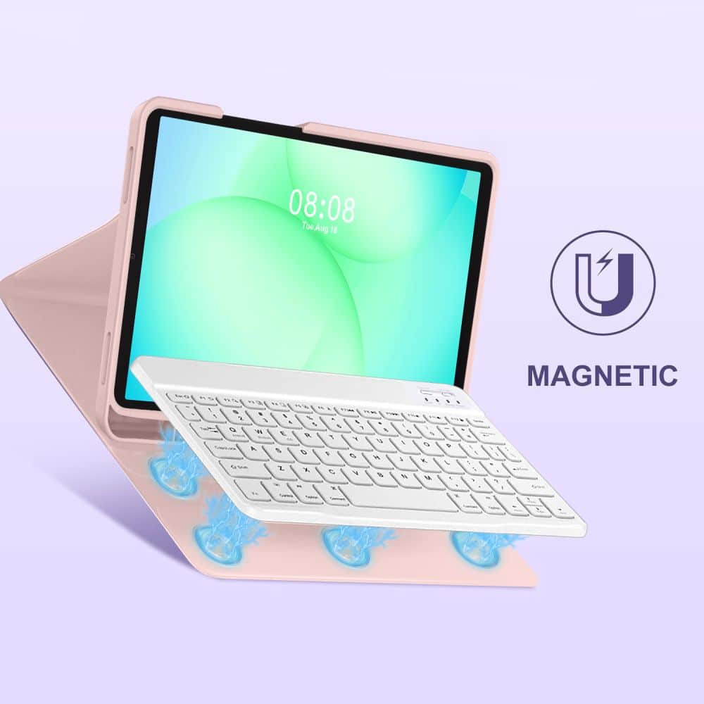Tech-Protect Sc Pen + Keyboard Galaxy Tab A9 / A11 8.7 X110 / X115 / X133 / X135 Pink - Image 5