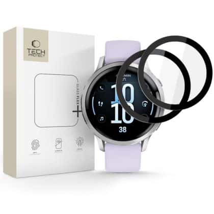Υβριδικό γυαλί Tech-Protect Glass Flex+ 2-Pack Garmin Venu 4 (41mm) Black