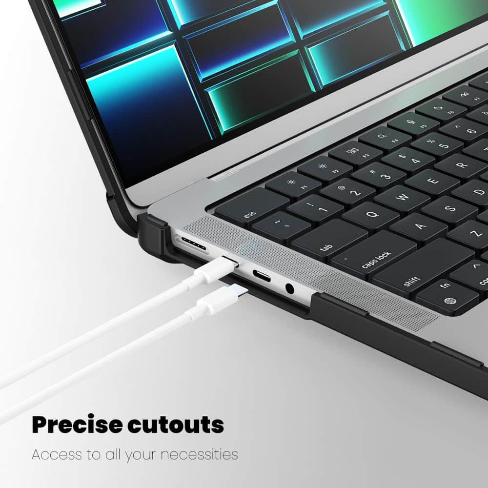 Tech-Protect Smartshell Pro Macbook Pro 14 M1 / M2 / M3 / M4 / M5 2021-2025 Black/clear - Image 6