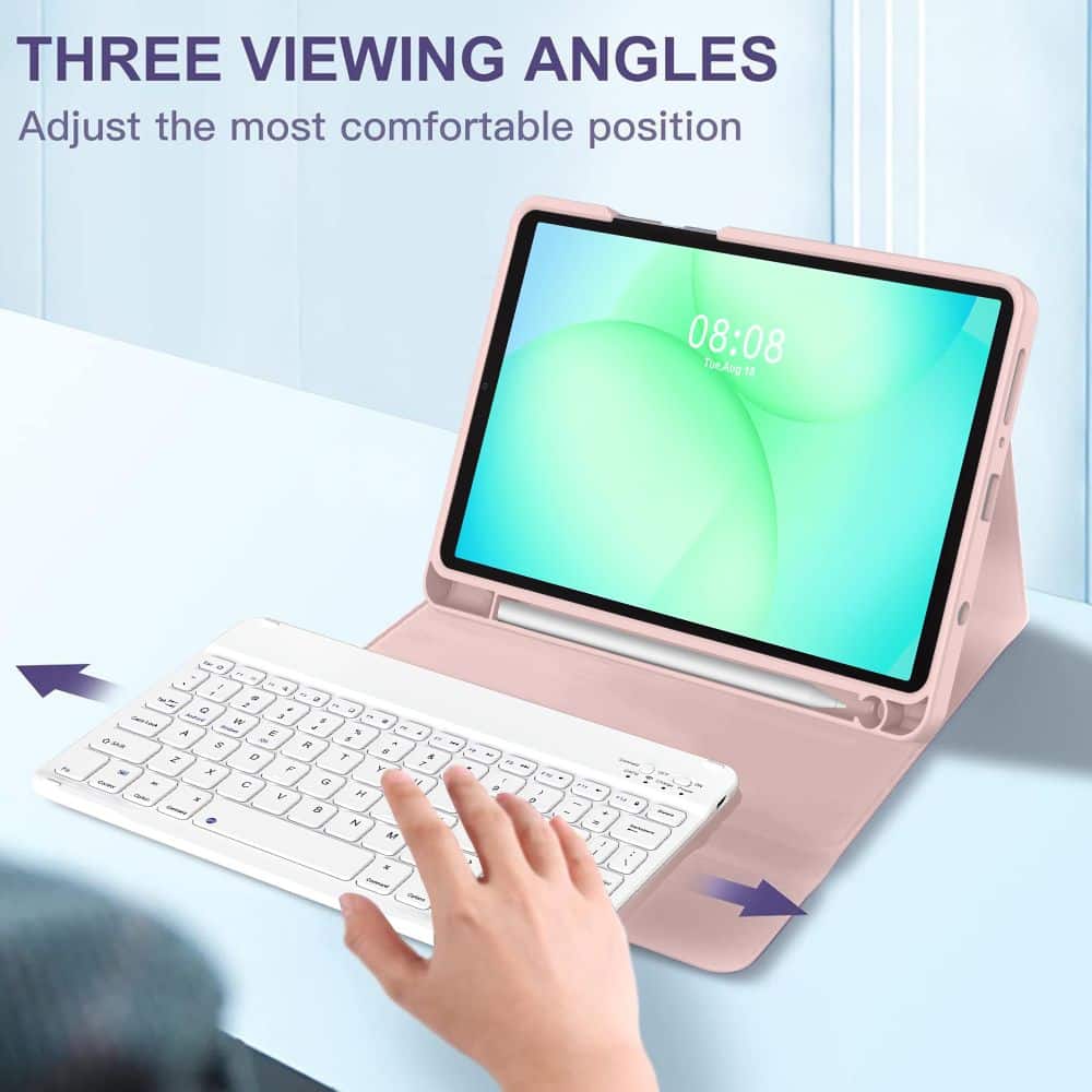 Tech-Protect Sc Pen + Keyboard Galaxy Tab A9 / A11 8.7 X110 / X115 / X133 / X135 Pink - Image 6