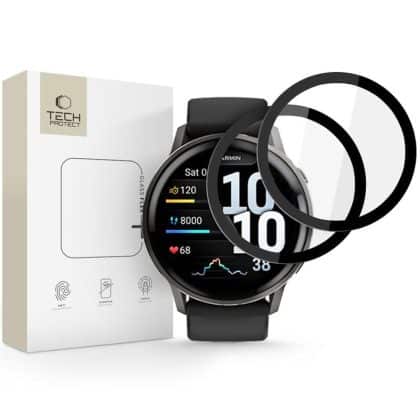 Υβριδικό γυαλί Tech-Protect Glass Flex+ 2-Pack Garmin Venu 4 (45mm) Black