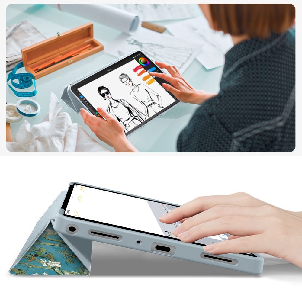Tech-Protect Smartcase Galaxy Tab A9+ / A11+ Plus 11.0 X210 / X215 / X216 / X230 / X235 / X236 Sakura - Image 8